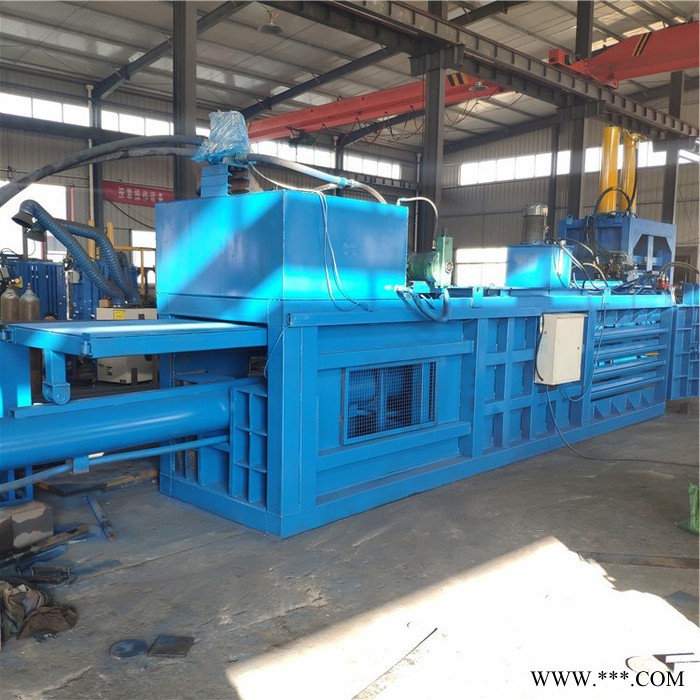 大型卧式 可乐瓶塑料瓶挤压压扁机 废油纸废纸液压打包机捆扎机图3