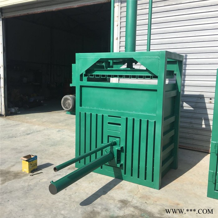 佳鑫牌立式打包机参数  废油桶打扁机价格  河北造纸厂专用打包机图6