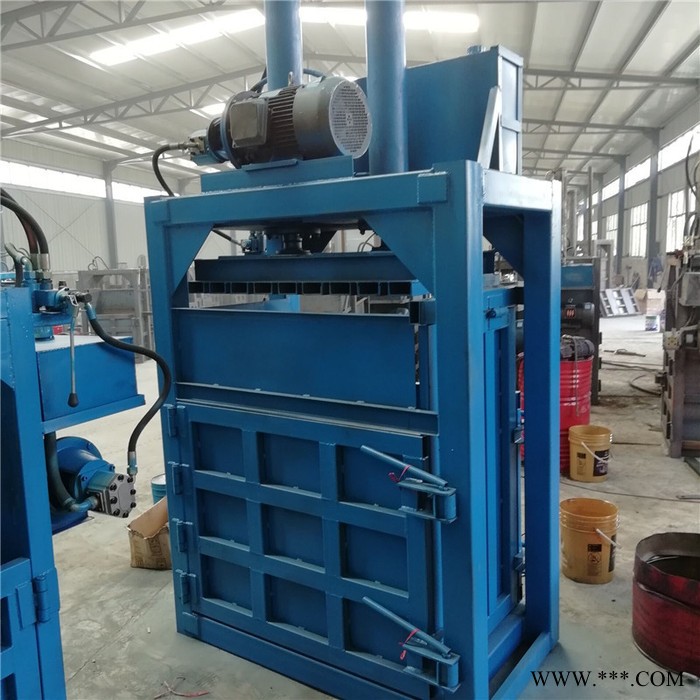 苏州废油桶压扁机 电动编织袋液压打包机 立式液压打包机厂家图2