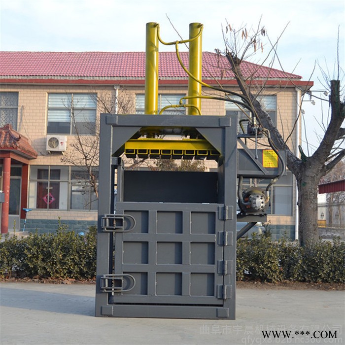 40吨塑料液压打包机 立式油漆桶压扁机废油漆桶压扁机厂家图7