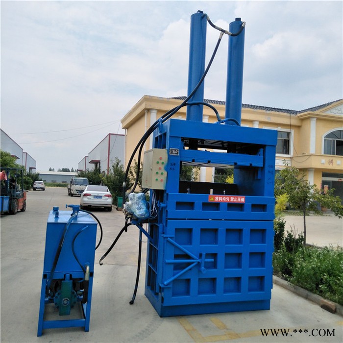 80吨鲁丰造液压打包机 废油漆桶压扁机 编织袋打包机 厂家现货图4