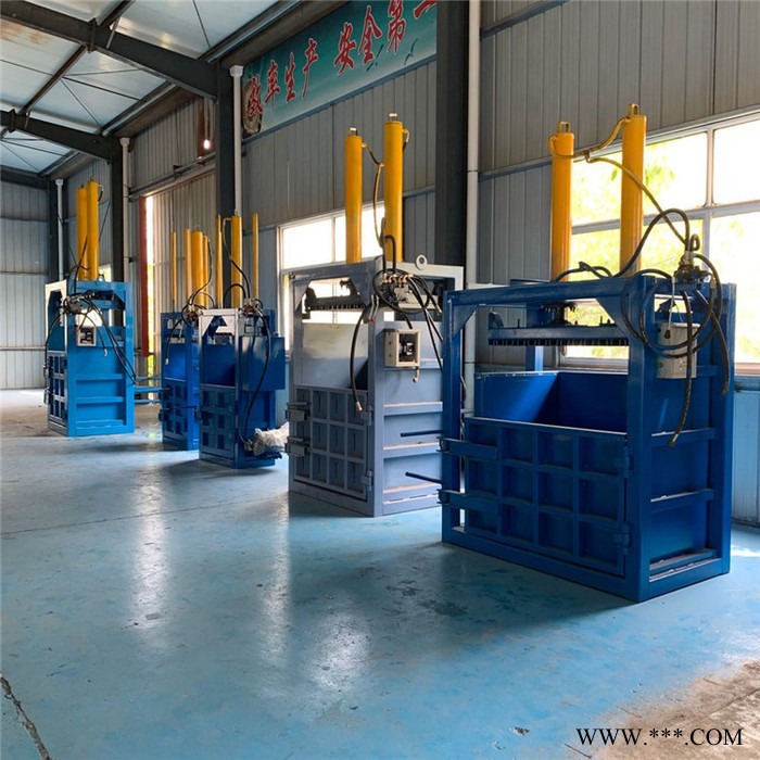 80吨鲁丰造液压打包机 废油漆桶压扁机 编织袋打包机 厂家现货图2