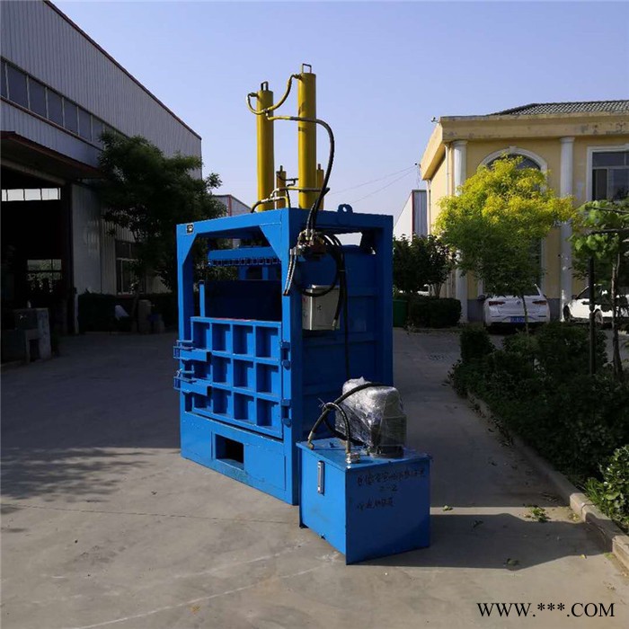 80吨鲁丰造液压打包机 废油漆桶压扁机 编织袋打包机 厂家现货图6