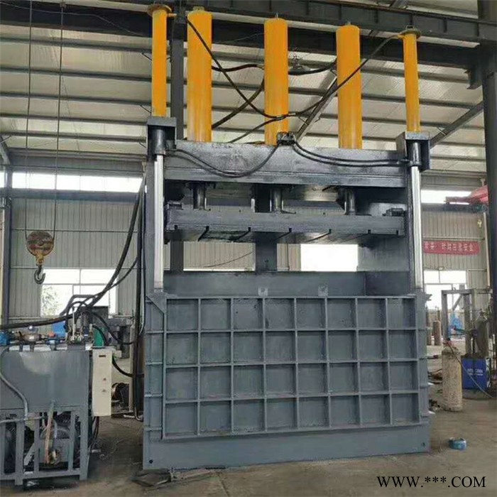 80吨鲁丰造液压打包机 废油漆桶压扁机 编织袋打包机 厂家现货图7