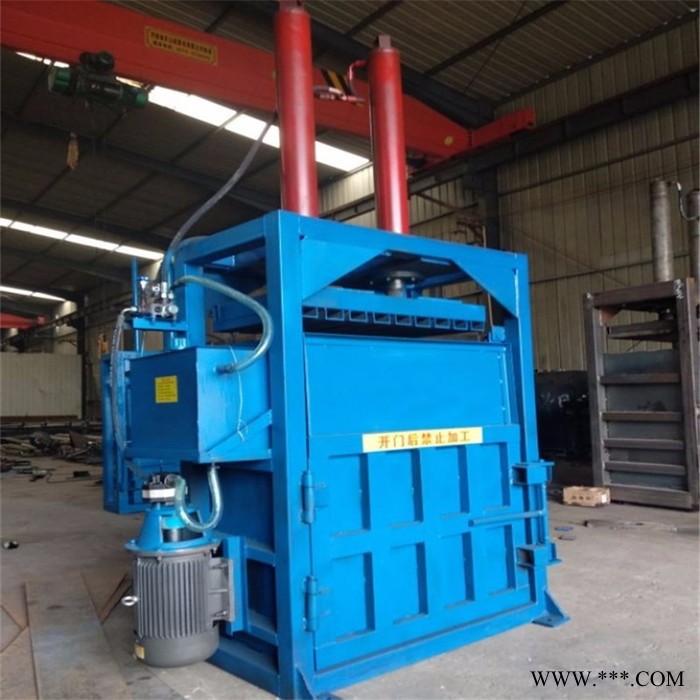 半自动棉花废布料打包机 大型废油桶压扁机 立式稻草牧草打包机图5