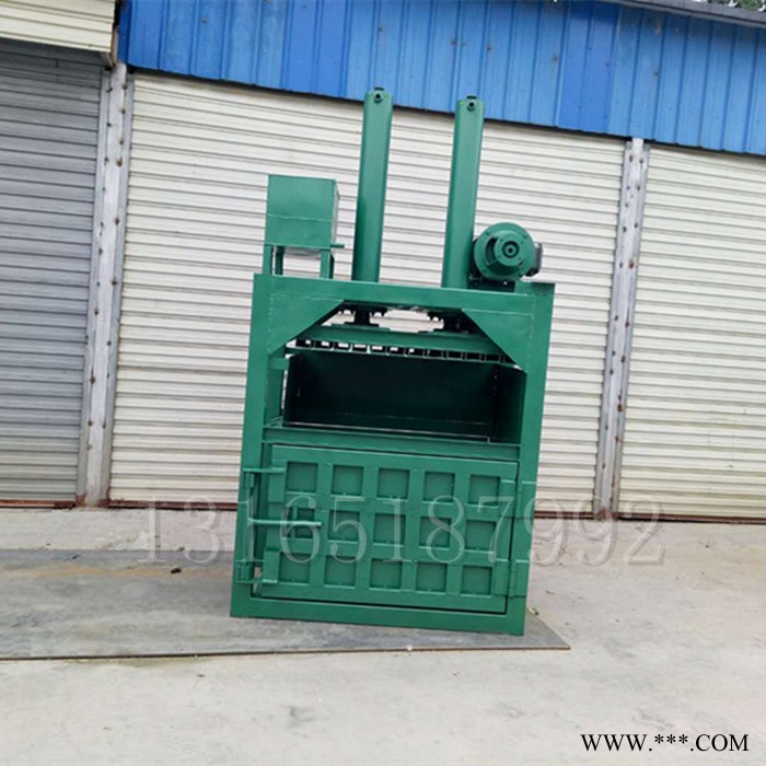 工厂用铁销子压块机厂家 山东 易拉罐废油漆桶压扁机 旧编织袋压包机富兴图2