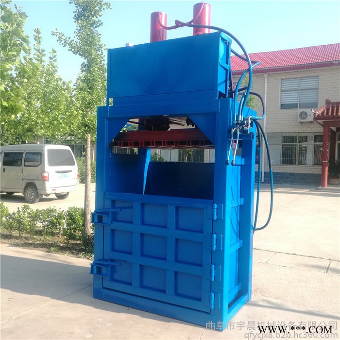 宇晨纸箱打包机价格 矿泉水瓶打包机 废油桶压扁机厂家图4