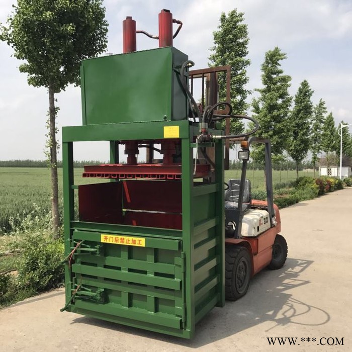 张家口工厂下脚料全自动打包机价格 单缸废油漆桶压扁机**图5