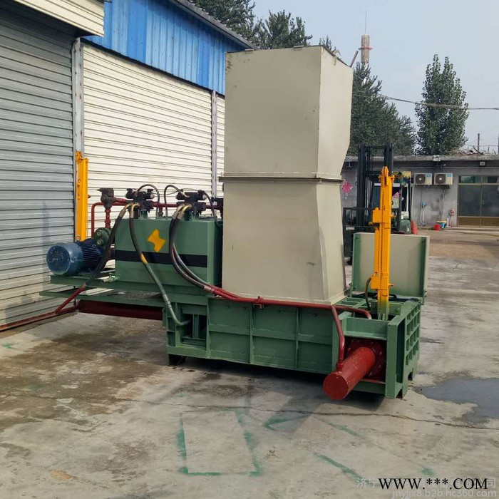 宇佳边角料液压打包机 破烂塑料瓶立式压包机 废油漆桶压扁机价格图8