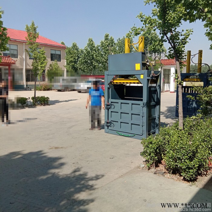 双缸编织袋打包机 大型废油桶压扁机 宇晨油漆桶铁桶压扁机图8