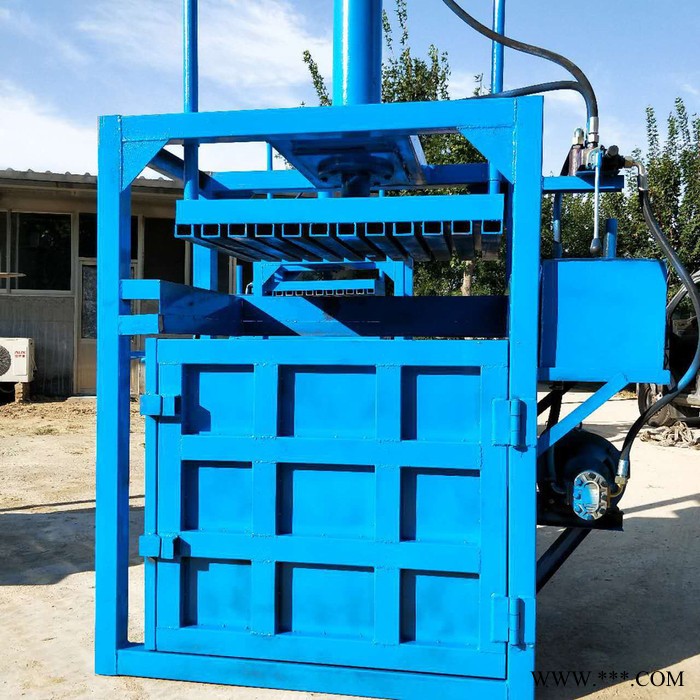多功能塑料秸秆打包机设备 江苏废油桶压扁机厂家 金属下脚料打包机图7