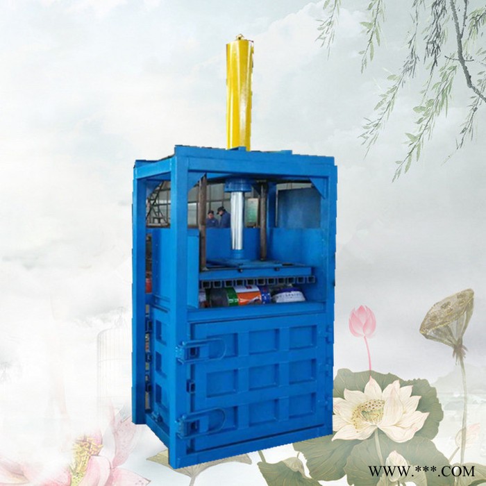 20吨单双杠液压打包机 废油漆桶废铁丝压扁机 塑料瓶易拉罐打块机价格图2