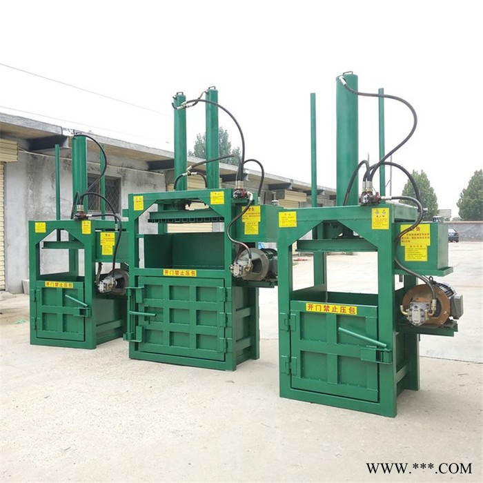 废油桶压扁压块机 废品回收站用多用途立式打包机 废纸箱打包机图6