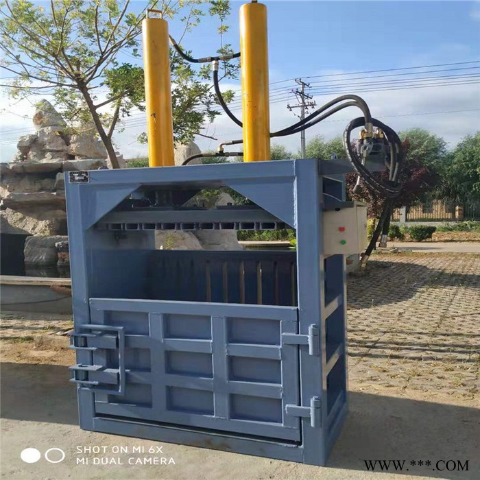 双鹰废纸打包机 废油漆桶压块机 垃圾分类压缩机立式打包机图8