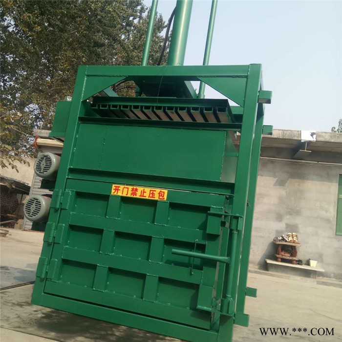 废油漆桶压扁机价格 双杠液压钢炮花挤块机 废铝金属下脚料液压打包机图4