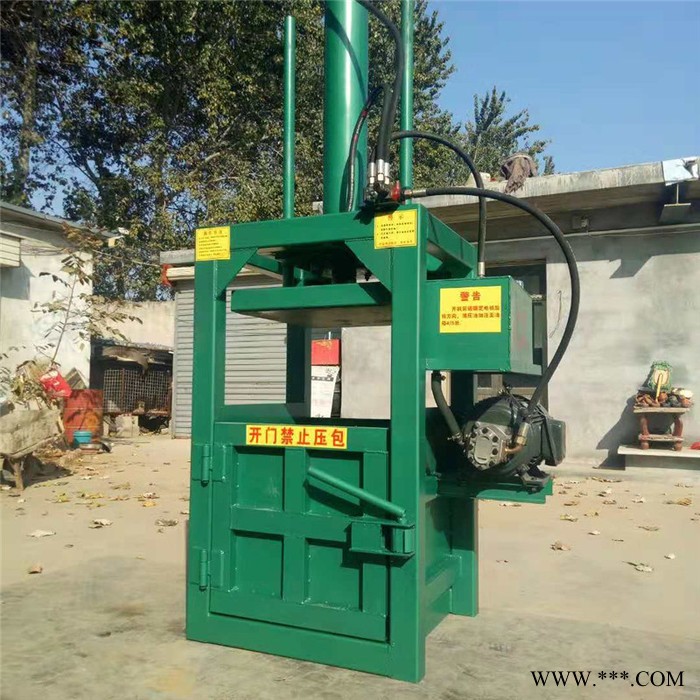 废油漆桶压扁机价格 双杠液压钢炮花挤块机 废铝金属下脚料液压打包机图5