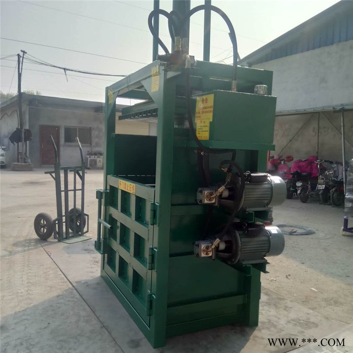 废油漆桶压扁机价格 双杠液压钢炮花挤块机 废铝金属下脚料液压打包机图7