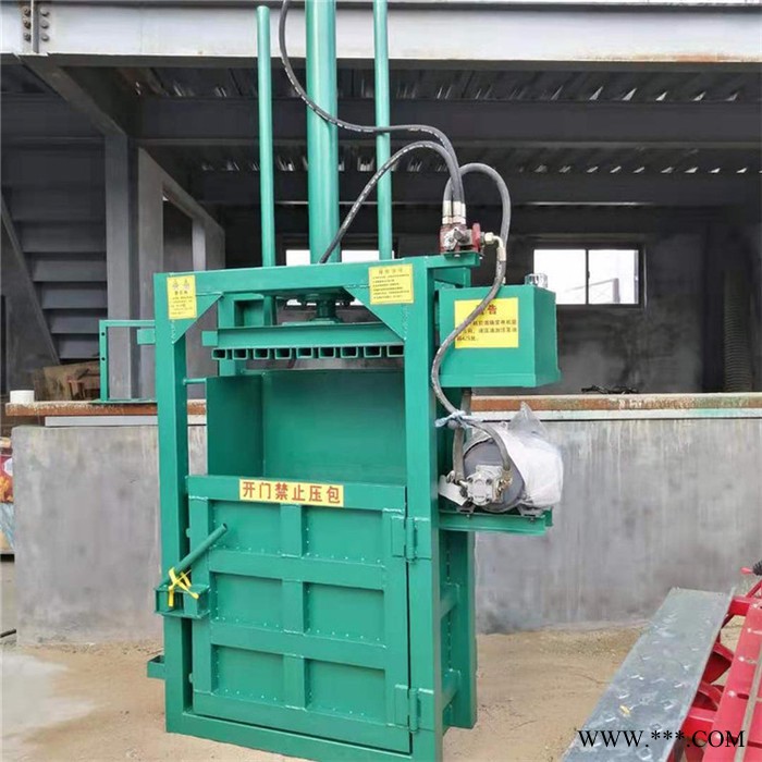 佳硕立式编织袋吨袋打包机 自动出包液压打包机 废油漆桶压扁机图2