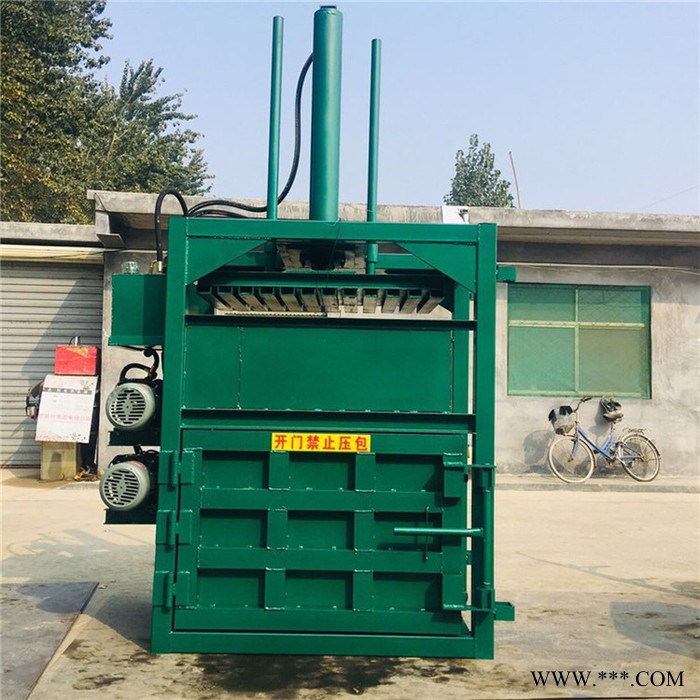 佳硕立式编织袋吨袋打包机 自动出包液压打包机 废油漆桶压扁机图4