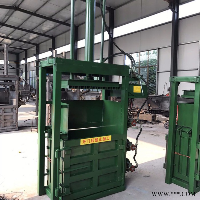 废油漆桶易拉罐压扁机 废铝废铁打包机 双缸立式液压打包机图5