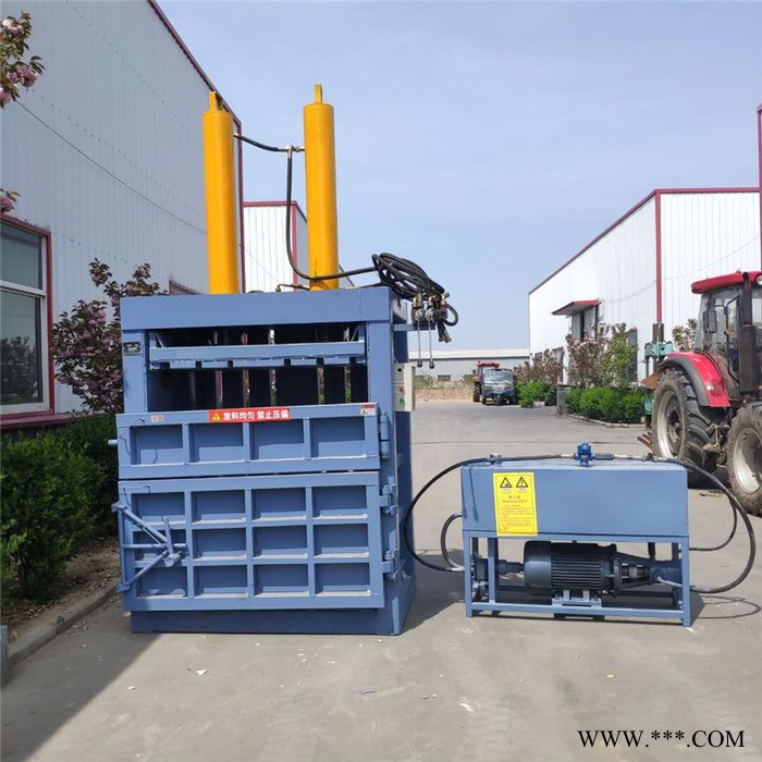 塑料瓶液压打包机 后推包废纸箱打包机质量好废油漆桶压扁机图8