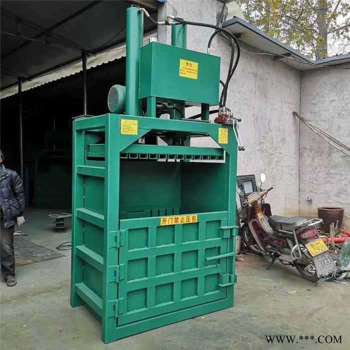 废油桶金属原料挤压块机全自动废纸 家具厂锯末装袋打包机 可乐瓶子回收打包机图4