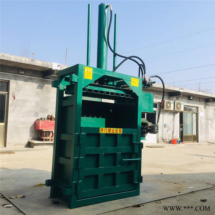 废油桶金属原料挤压块机全自动废纸 家具厂锯末装袋打包机 可乐瓶子回收打包机图5