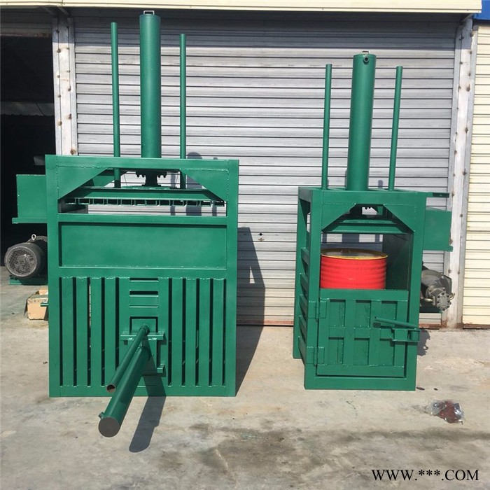 废油漆桶铁皮桶压扁机 30吨废纸液压打包机 双杠易拉罐打包机批发图8