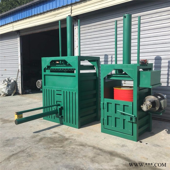 废油漆桶铁皮桶压扁机 30吨废纸液压打包机 双杠易拉罐打包机批发图5