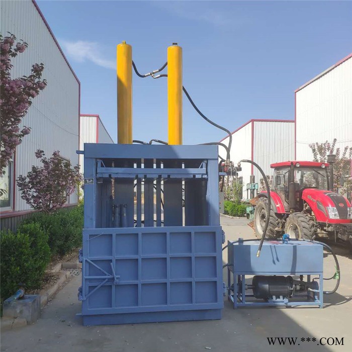 废油漆桶压包机 废纸打包机 立式废纸箱打包机 专业制造废塑料打包机图2