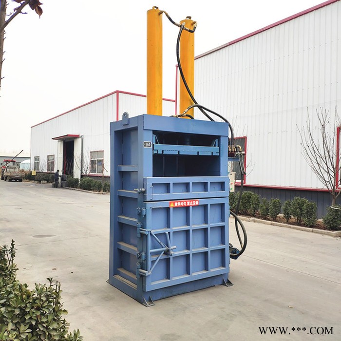 双鹰废纸打包机 废油漆桶压块机 垃圾分类打包机视频 立式打包机图5