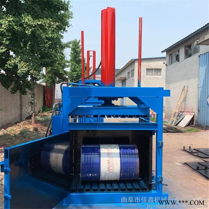 佳鑫机械 饮料瓶液压打包机 废油漆桶压扁机 小型立式液压打包机 厂家图6