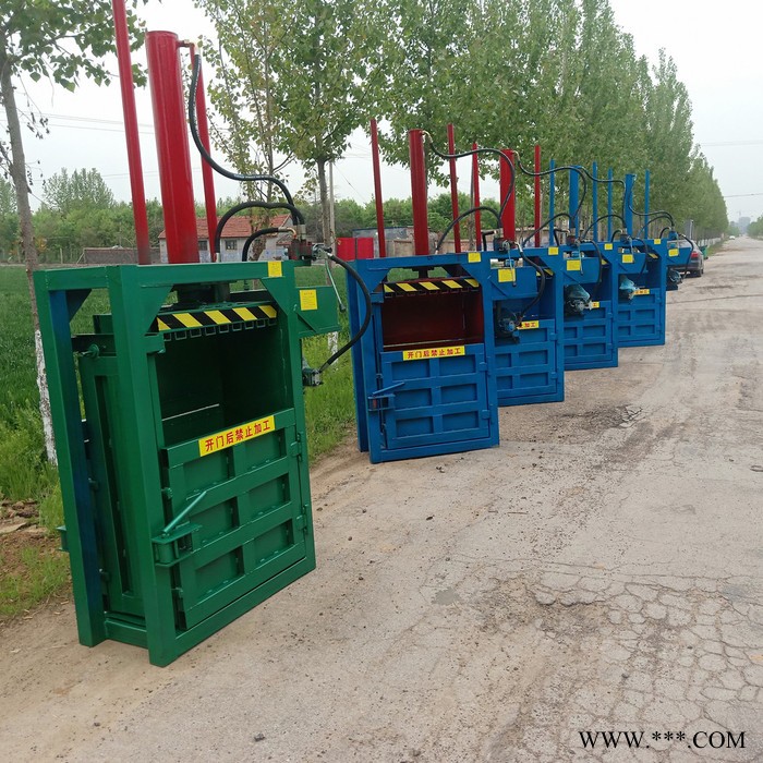 二手处理 液压打包机 棉花立式打包机废铁半自动打包机废油漆桶图5