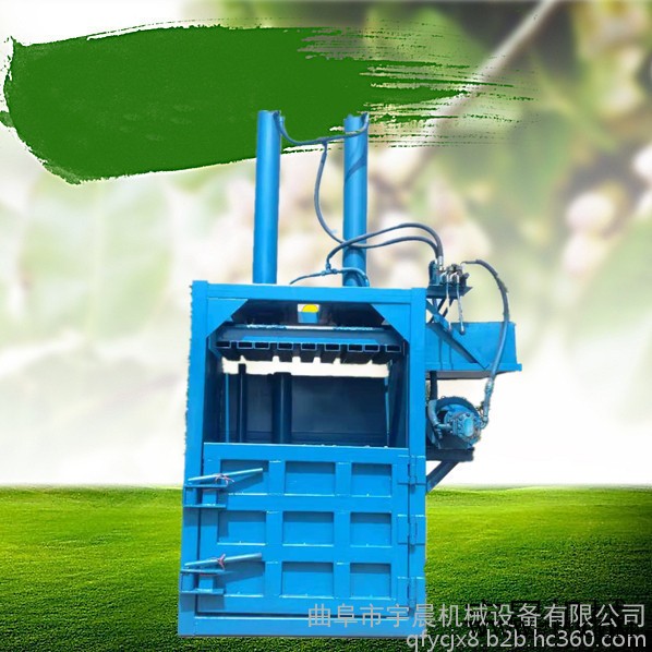 塑料编织袋打包机 废油漆桶铁皮桶压扁机厂家立式塑料打包机图7