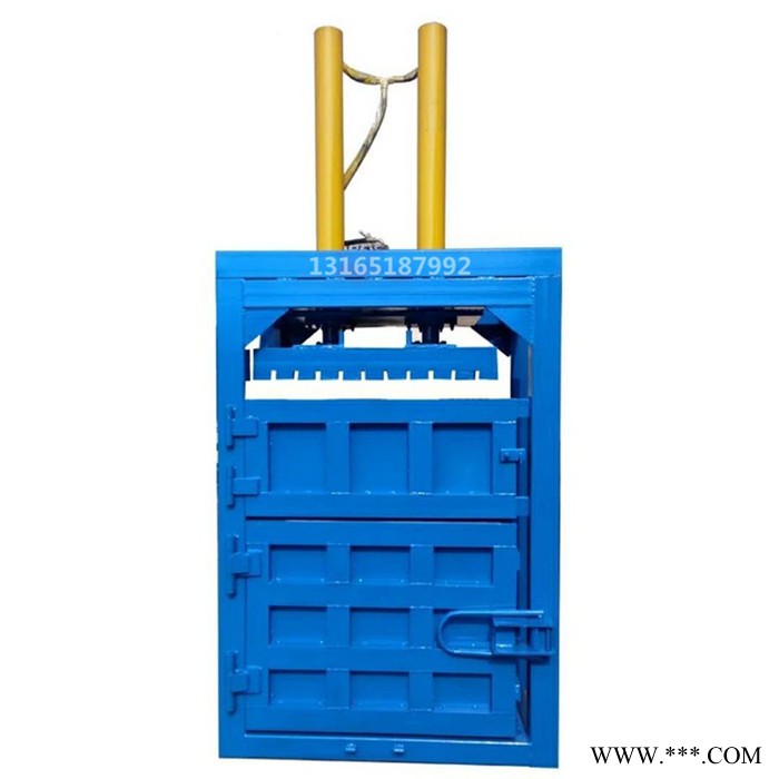 富兴包厢尺寸可定做的羊毛鸡毛打包机 废布条压块机 废油桶挤扁机型号图3