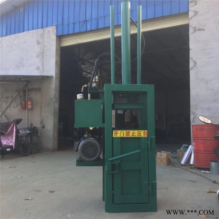 铁桶铁皮铝盒压块机 废油漆桶铁桶压扁机 液压秸秆套袋压包机富兴图4